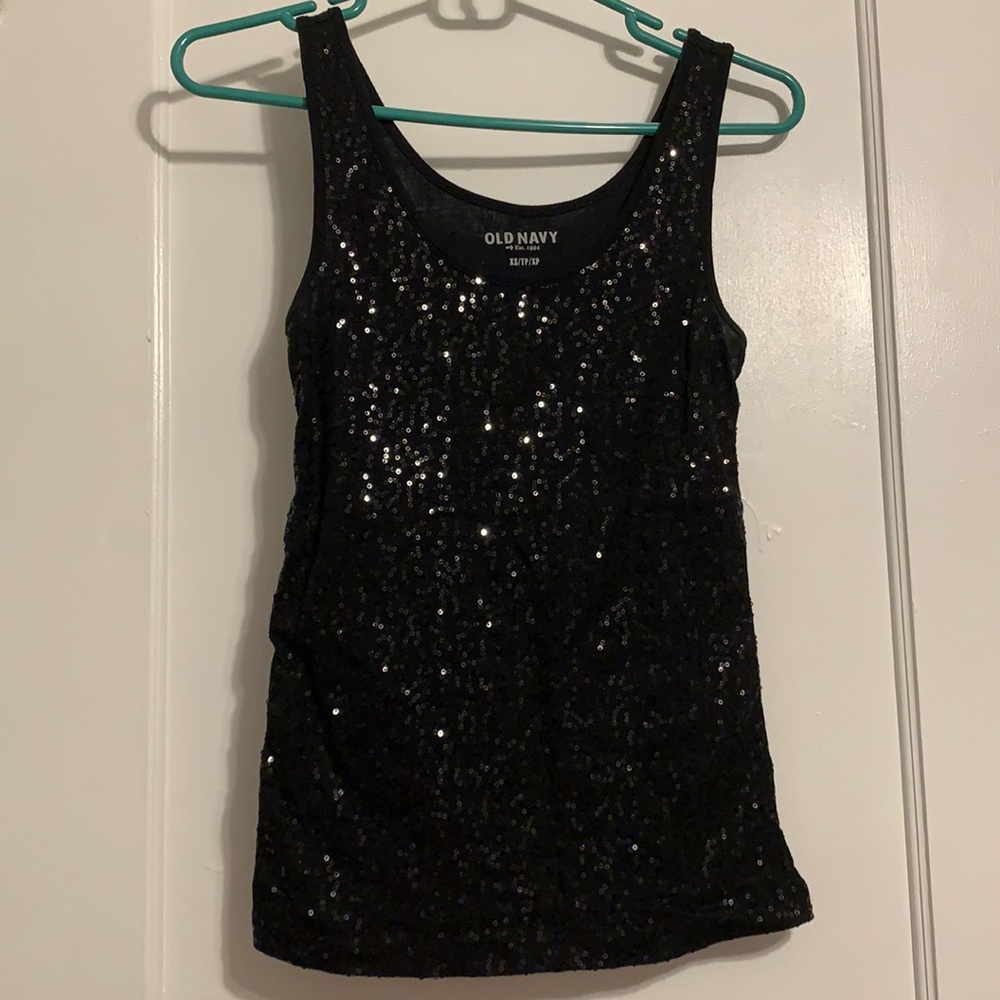 Size XS Old Navy sequin tank.